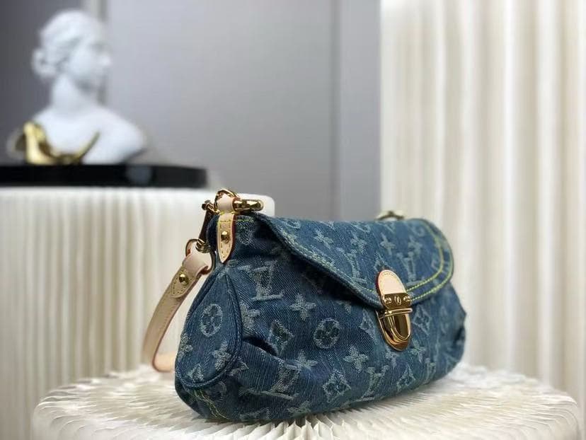 Louis Vuitton Mini Pleaty Bag Monogram Denim canvas M95050 High