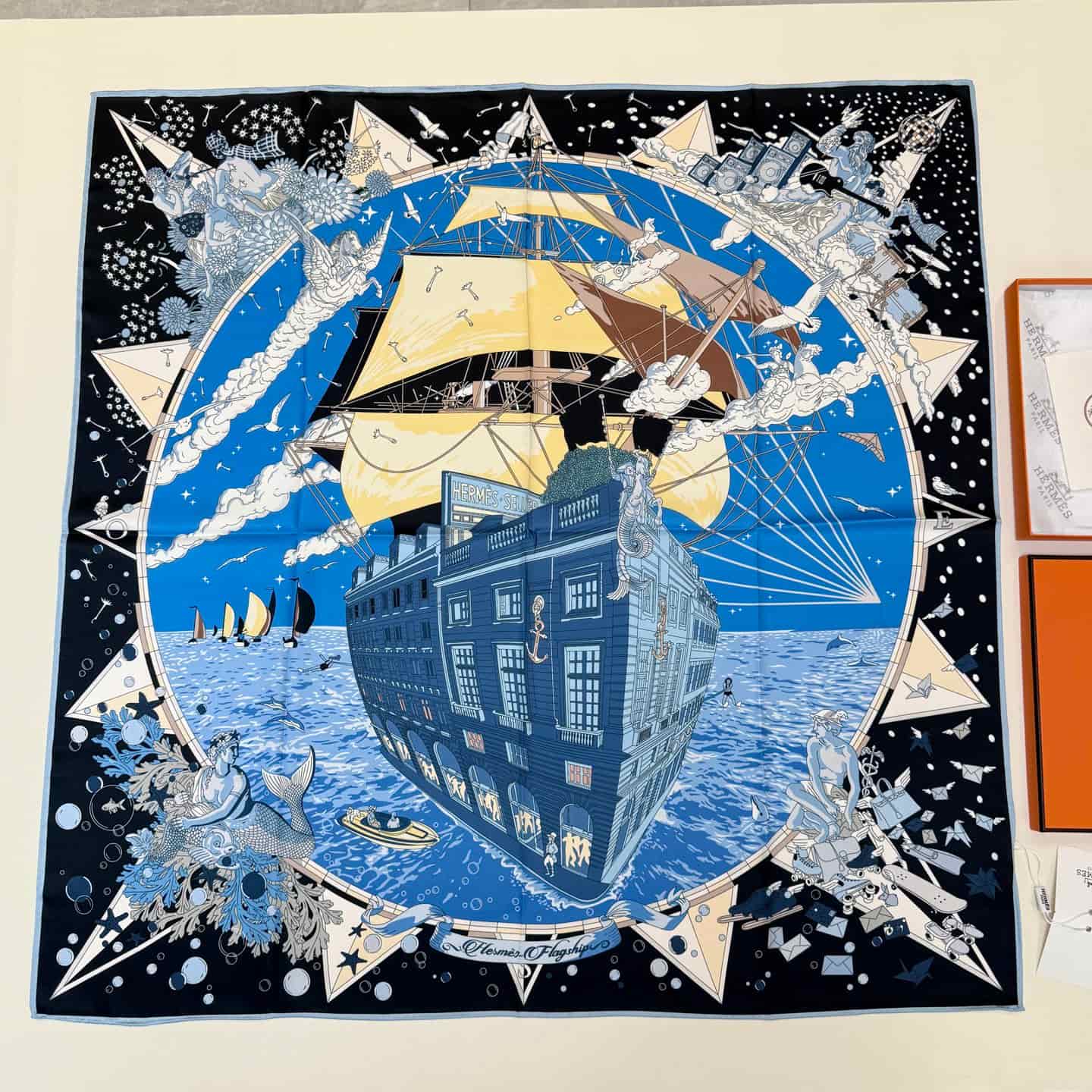 Hermes Silk Flagship Scarf 90