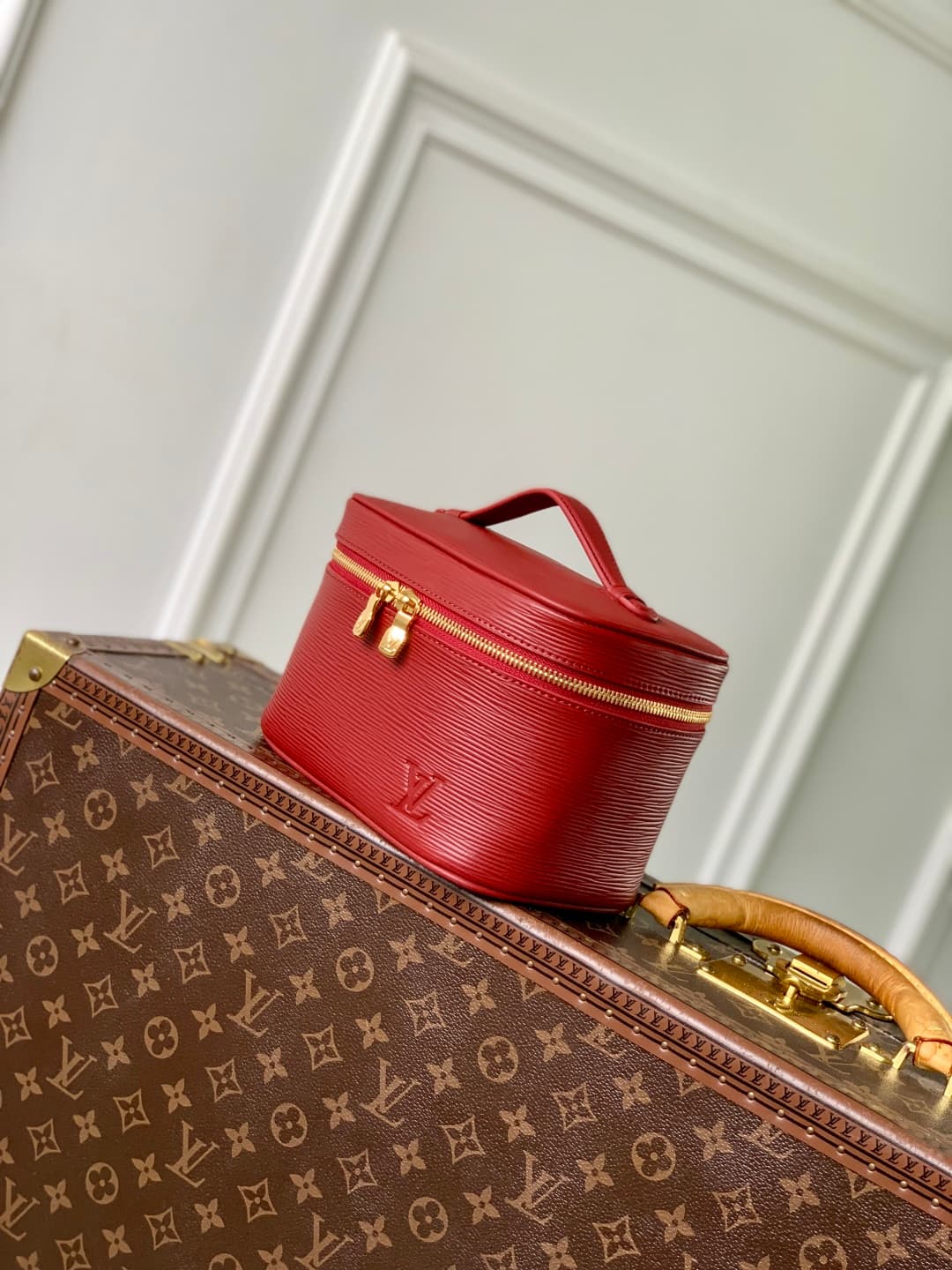 Louis Vuitton Nice Mini Epi grained leather Rouge M15191 Monogram Red High