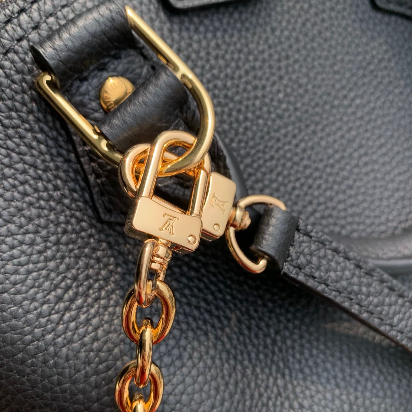 Louis Vuitton Alma Trunk BB Black Calfskin leather M29445 High