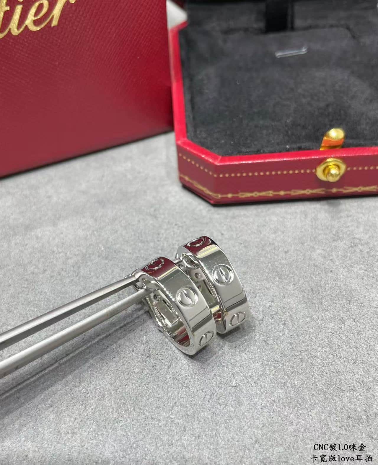 Cartier Love Hoop Earrings High
