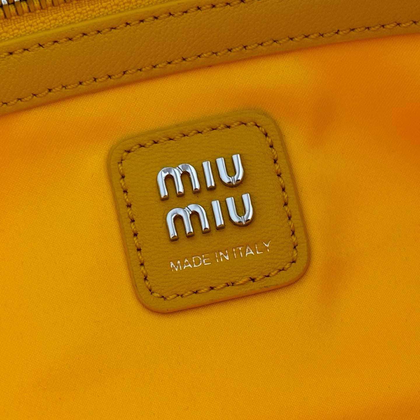 Miu Miu Arcadie bag Smooth Leather 5BA332 Yellow TOP