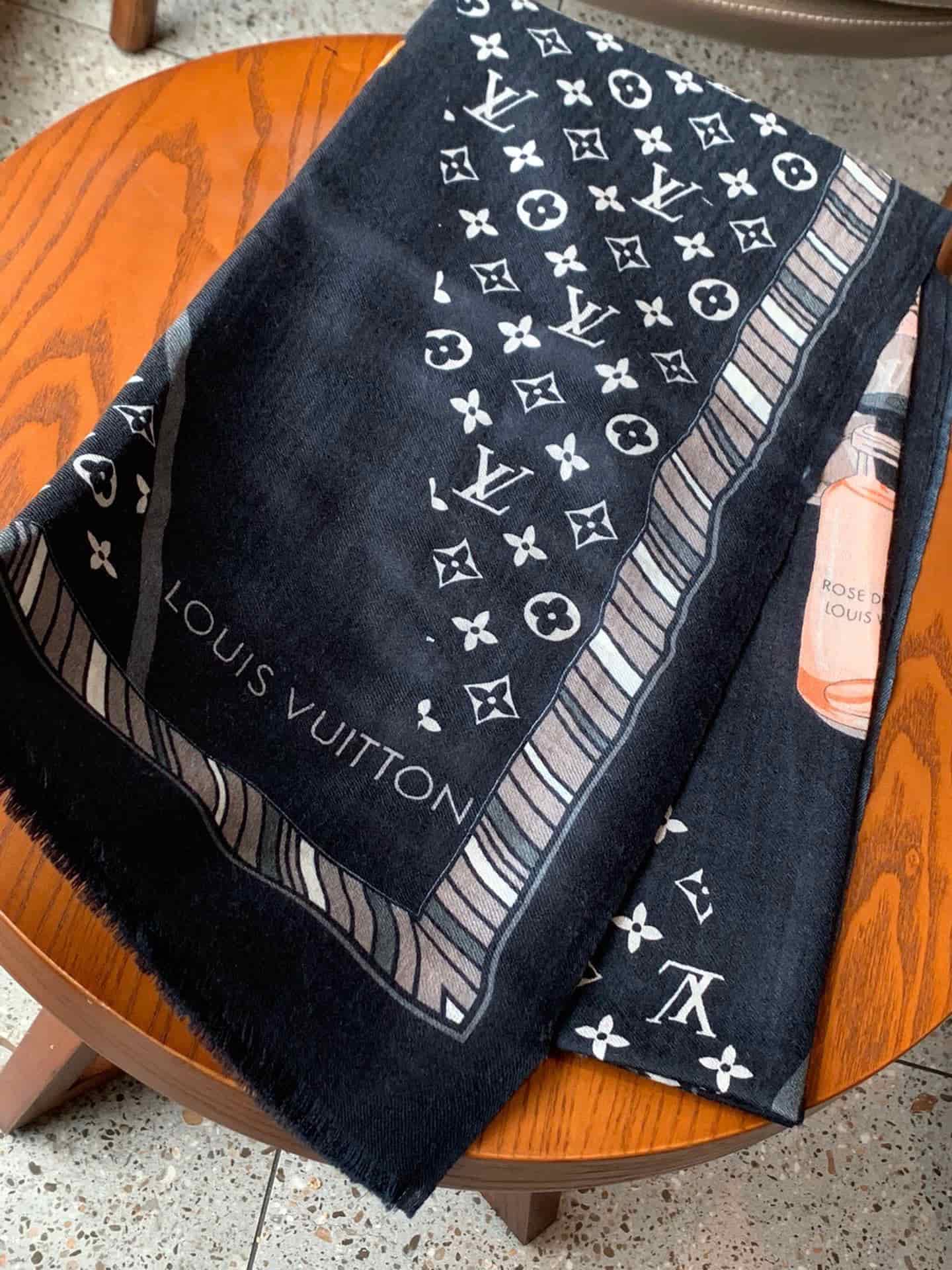 Louis Vuitton Monogram Lets Go Square Scarf