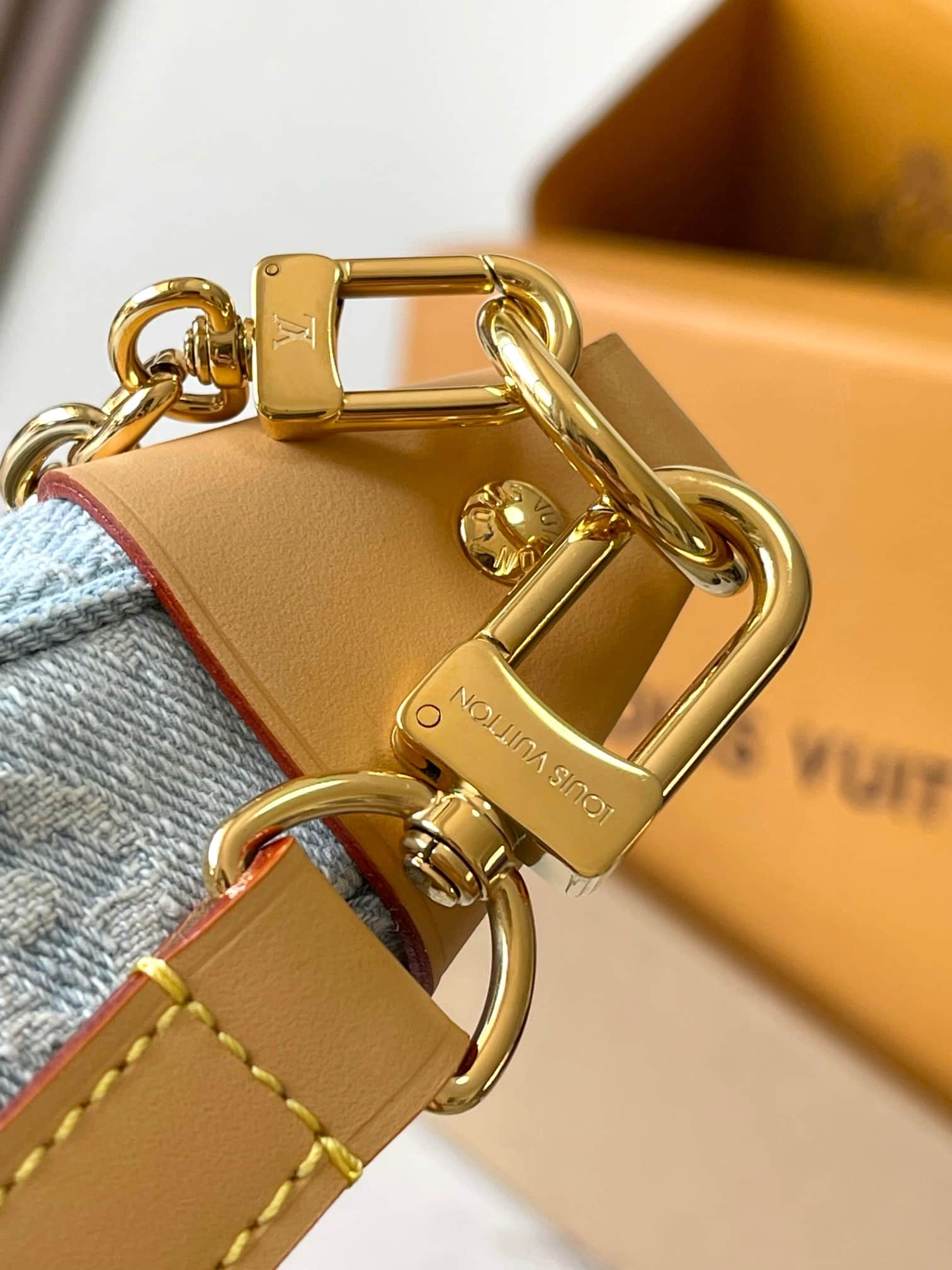 Louis Vuitton Loop Sky Blue Denim M24846 TOP