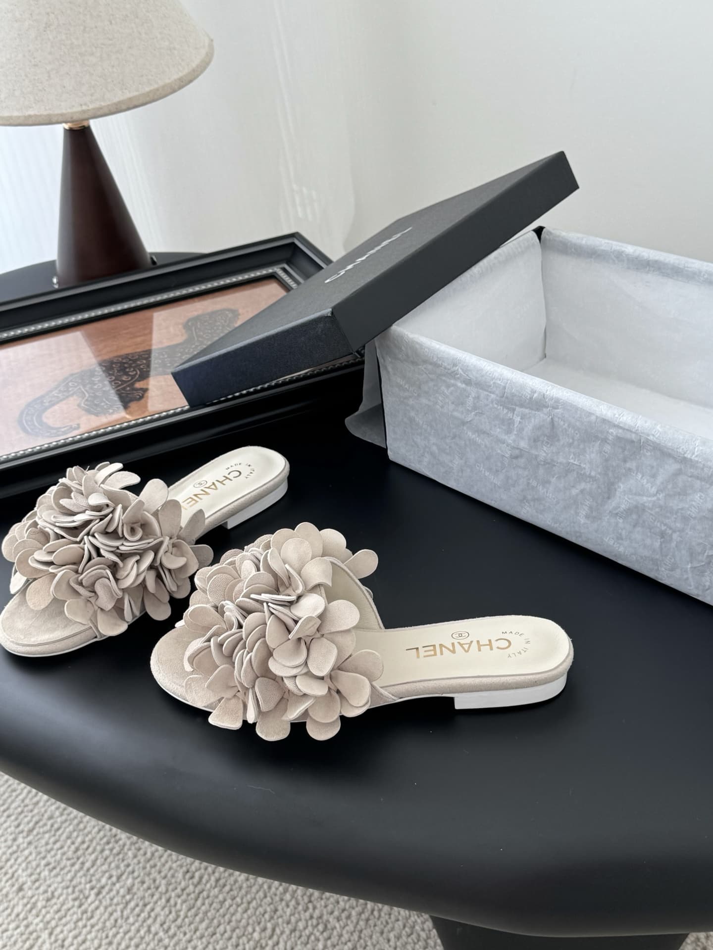 Chanel Square scarf Sandal Shoes Women