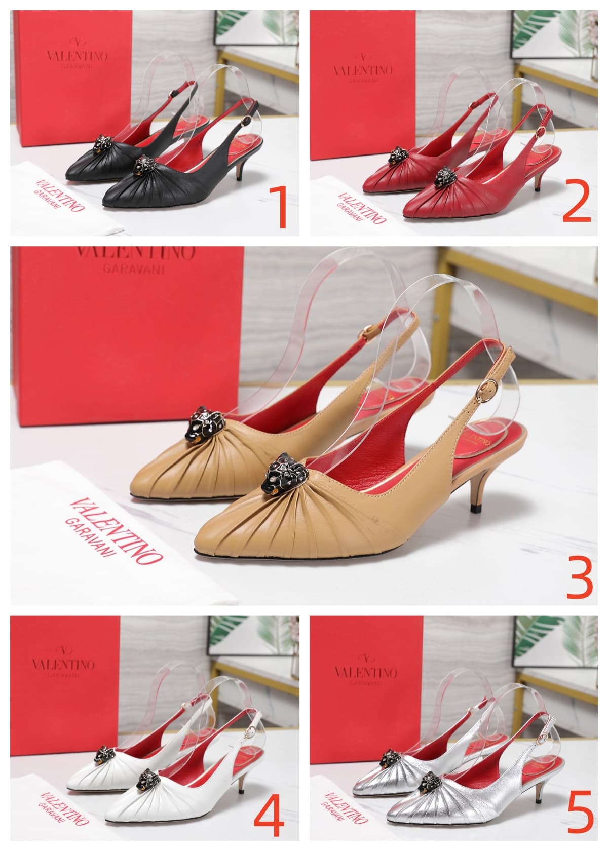 Valentino Garavani Panthea Goatskin Pumps Women