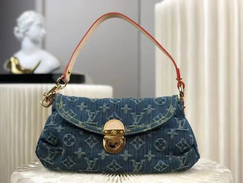 Louis Vuitton Mini Pleaty Bag Monogram Denim canvas M95050 High