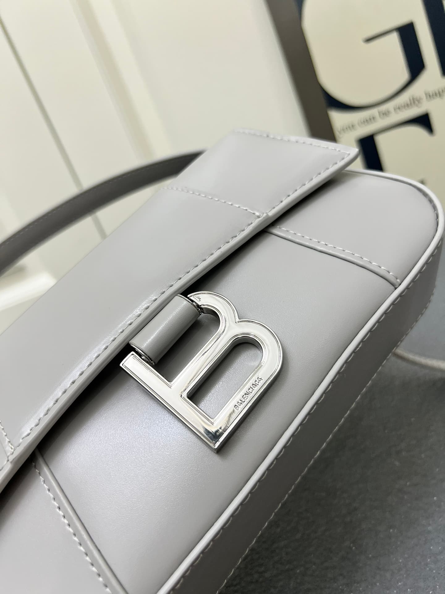 Balenciaga Hourglass sling bag Grey High