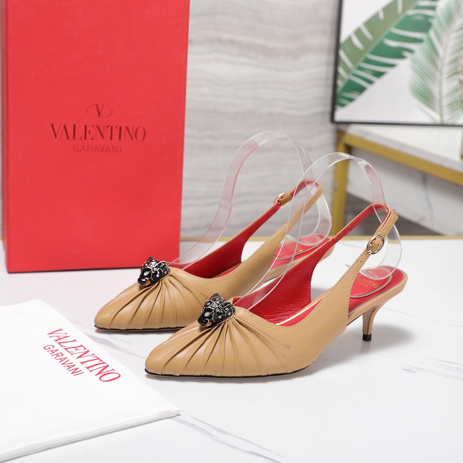 Valentino Garavani Panthea Goatskin Pumps Women