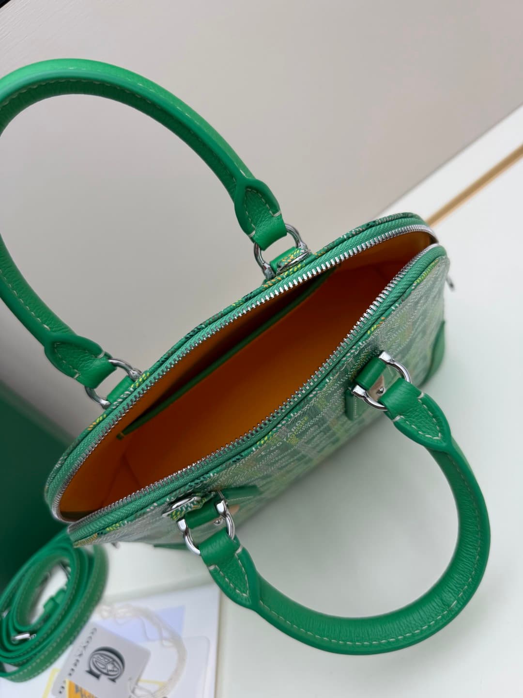 Goyard Vendôme mini bag in Goyardine coated canvas Green High