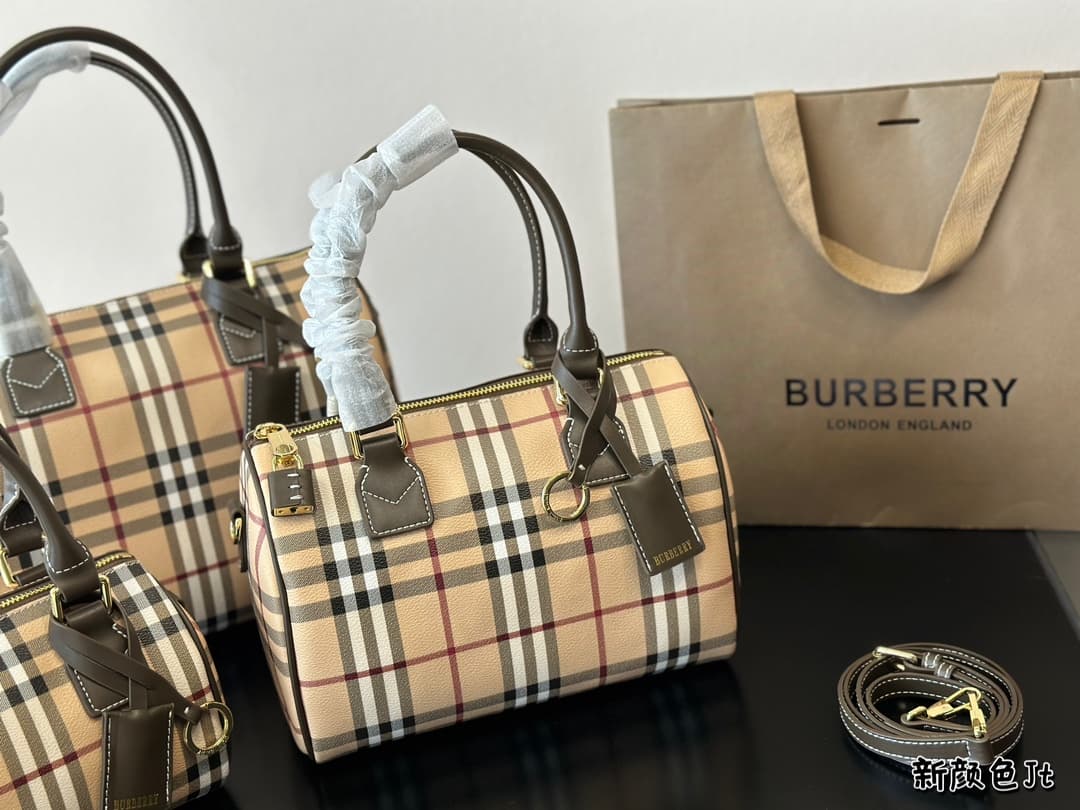 Burberry Check Bowling Bag