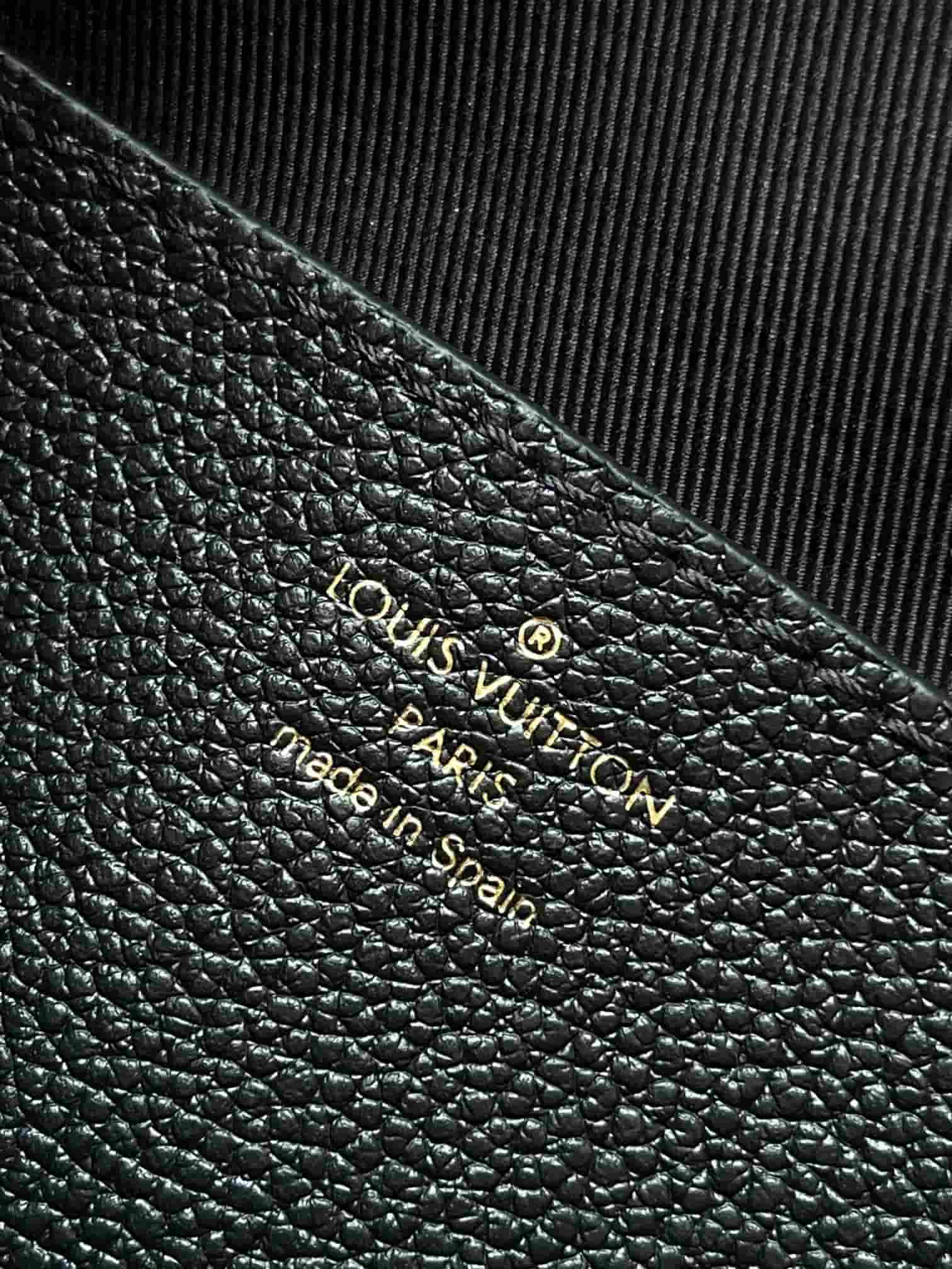 Louis Vuitton Wallet On Chain Métis Black Monogram Empreinte embossed supple grained cowhide leather M82637 TOP