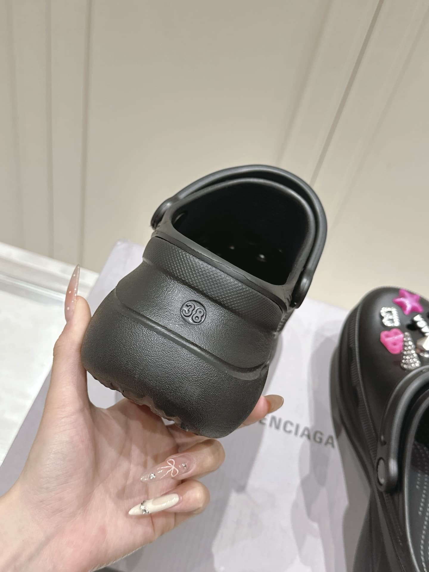 Balenciaga Women's Crocs Mule Jibbitz
