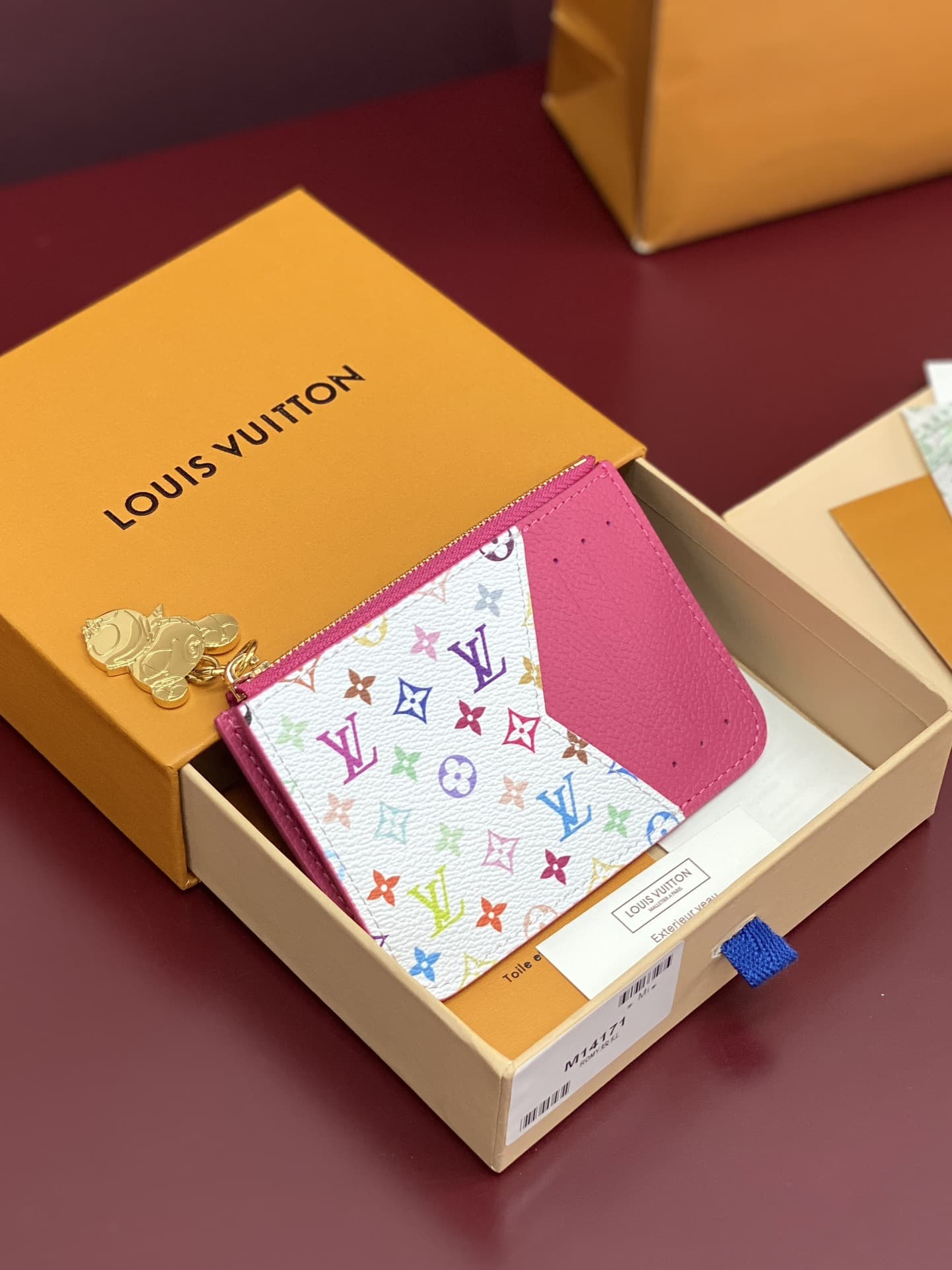 Louis Vuitton x Murakami Romy Card Holder Monogram Empreinte Leather M14155 High