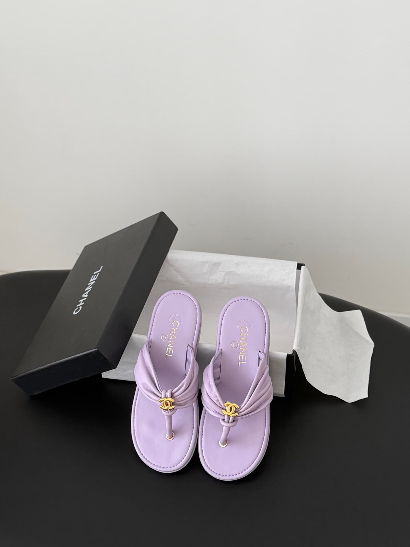 Chanel Coco Beach thong sandals
