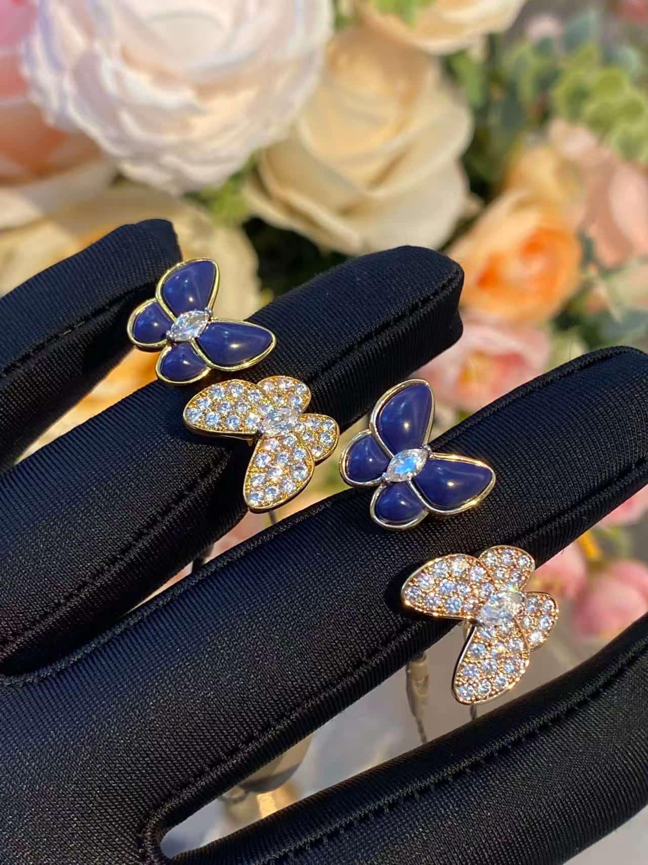 Van Cleef & Arpels Two Butterfly Ring High-end version V gold plating