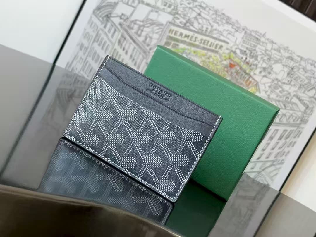 Goyard Saint Sulpice Card Wallet Grey High
