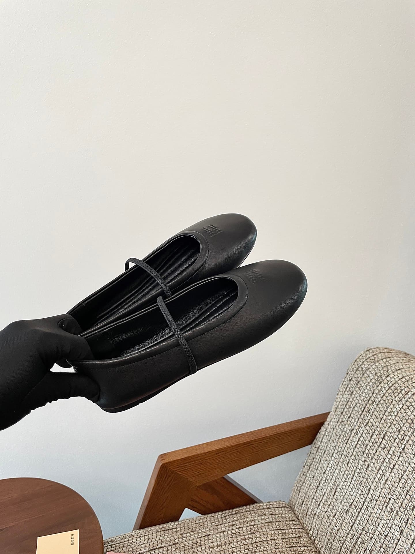 Miu Miu Leather Ballet Flats Women