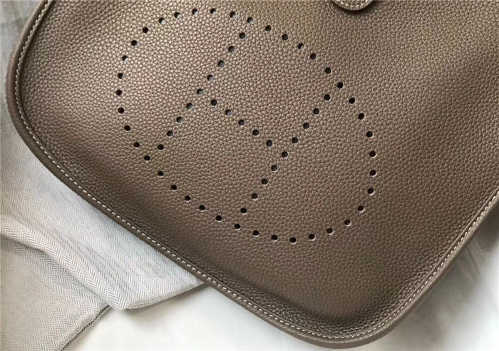Hermes Evelyne III PM Bag Calfskin In Brown High