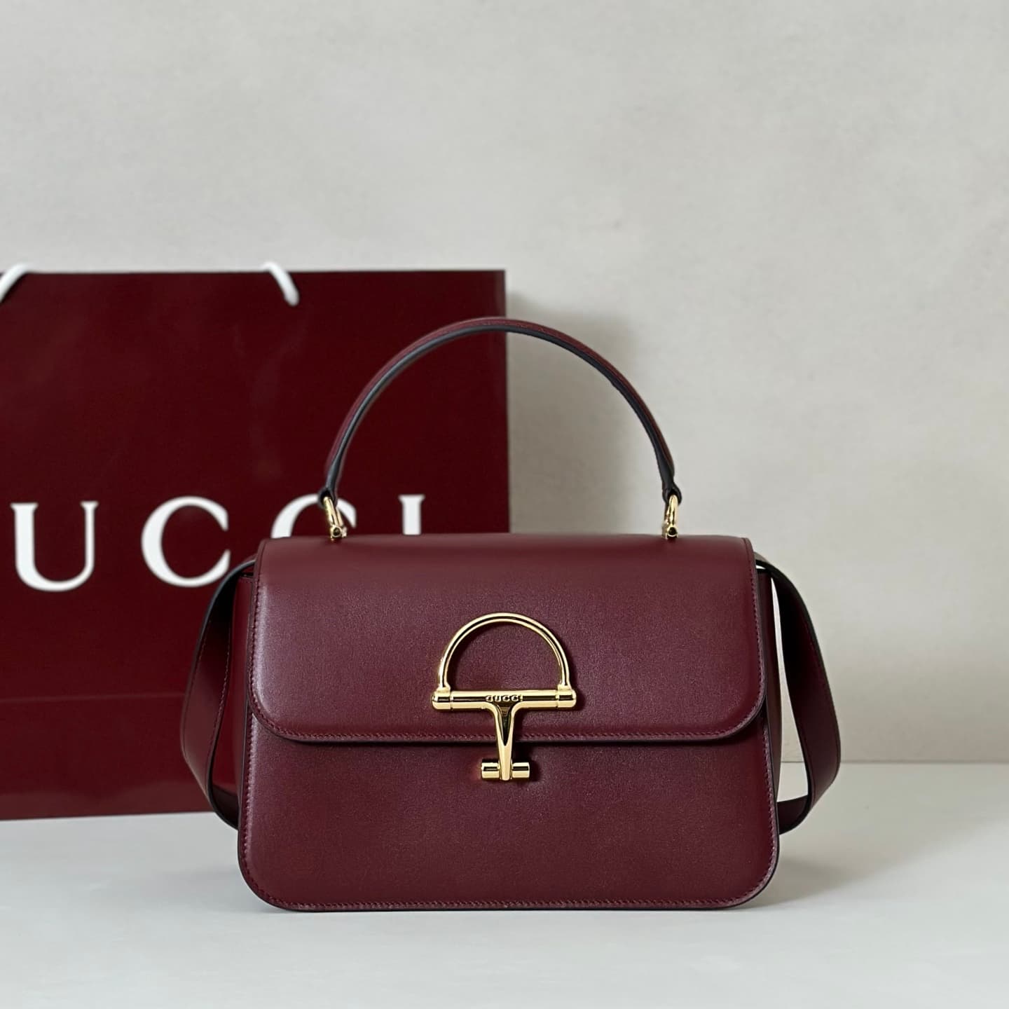 Gucci Siena medium top handle bag 855535 Claret High