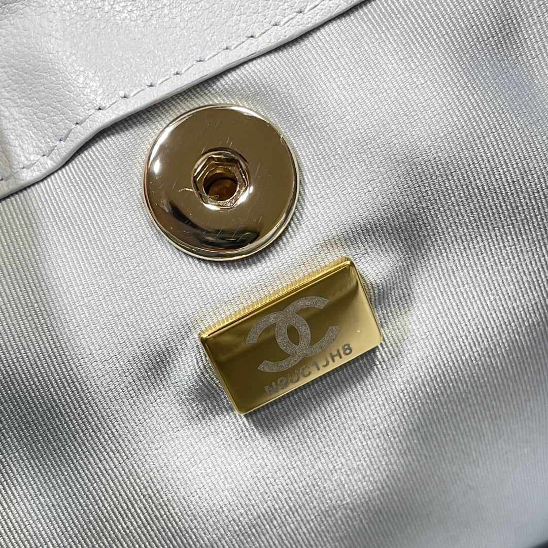 Chanel Small Quilted Duma Backpack Lambskin AS2908 Light-Blue High
