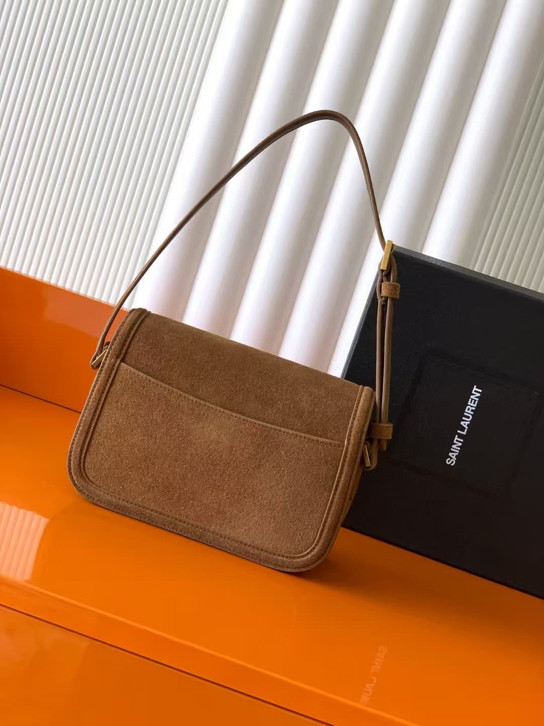 SAINT LAURENT SOLFERINO MINI IN SUEDE High