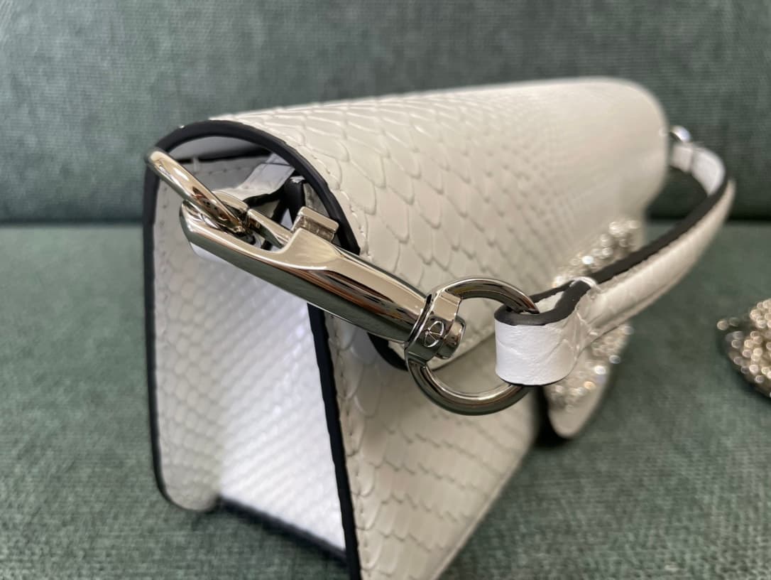 Valentino Garavani MINILOC small shoulder bag 1133S Calfskin White High