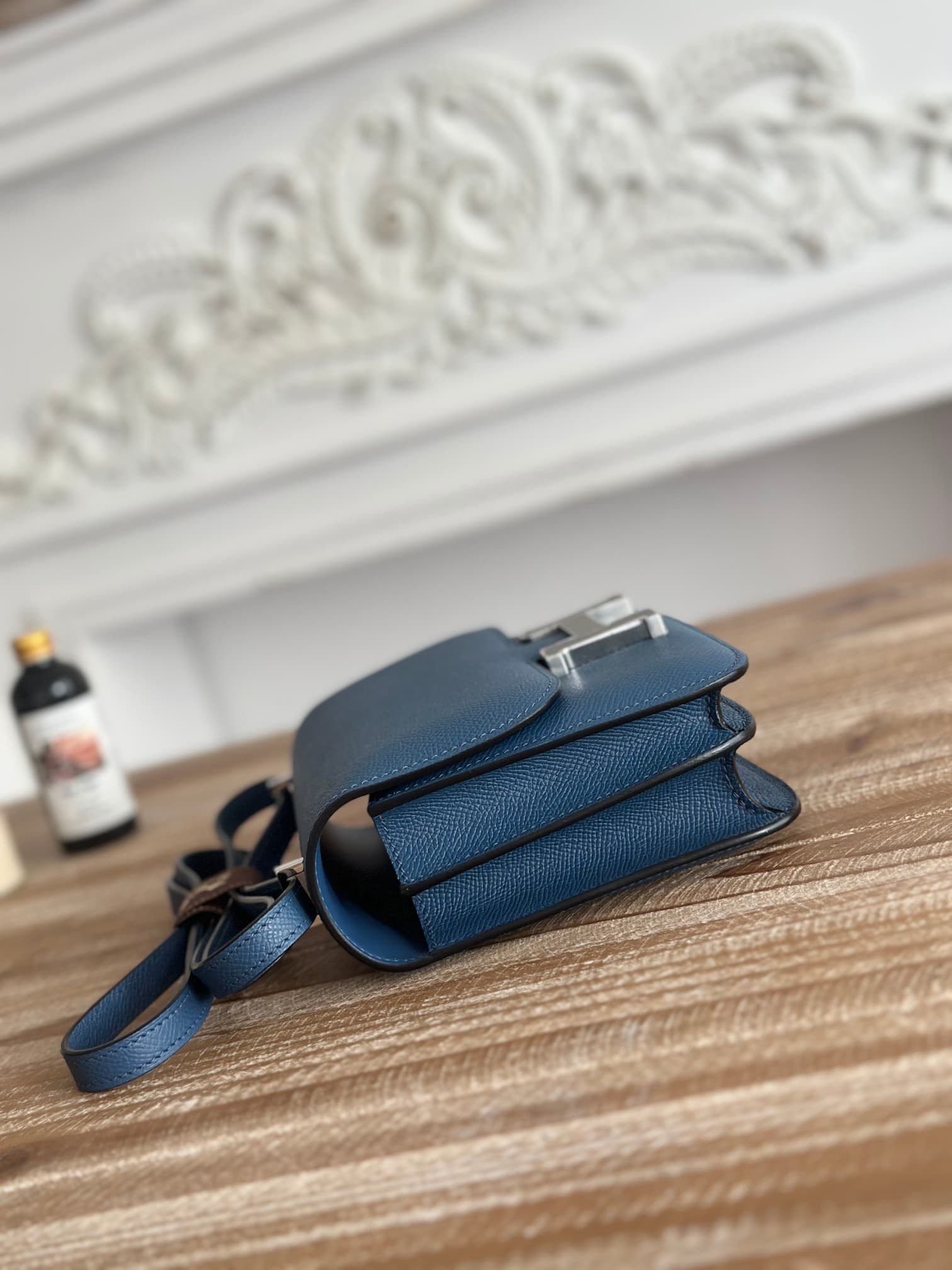 Hermes Mini Constance 18cm Epsom Bag WAX Deep Bleu High