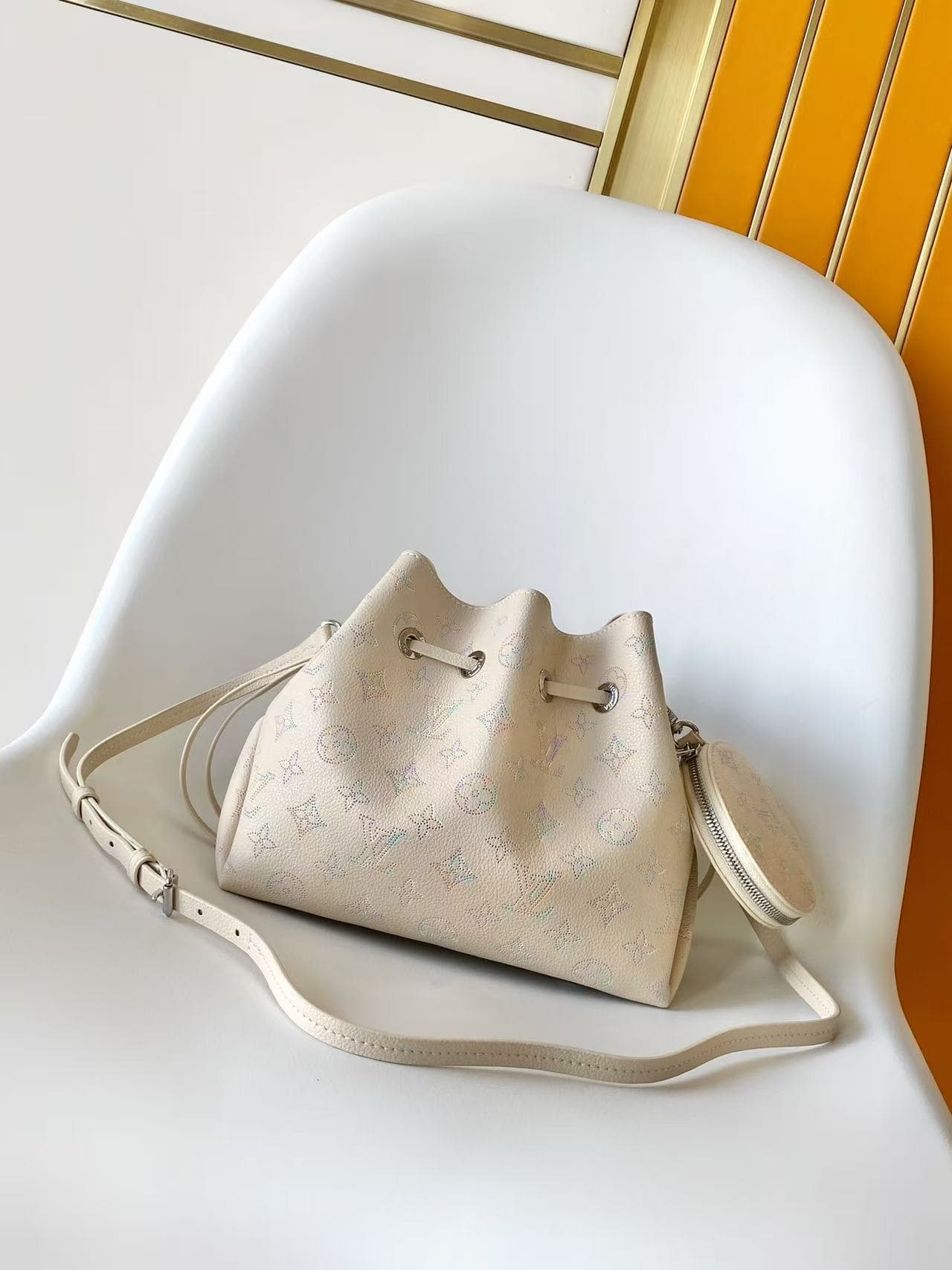 Louis Vuitton Bella Link Quartz Perforated Mahina calfskin leather M2A168 High