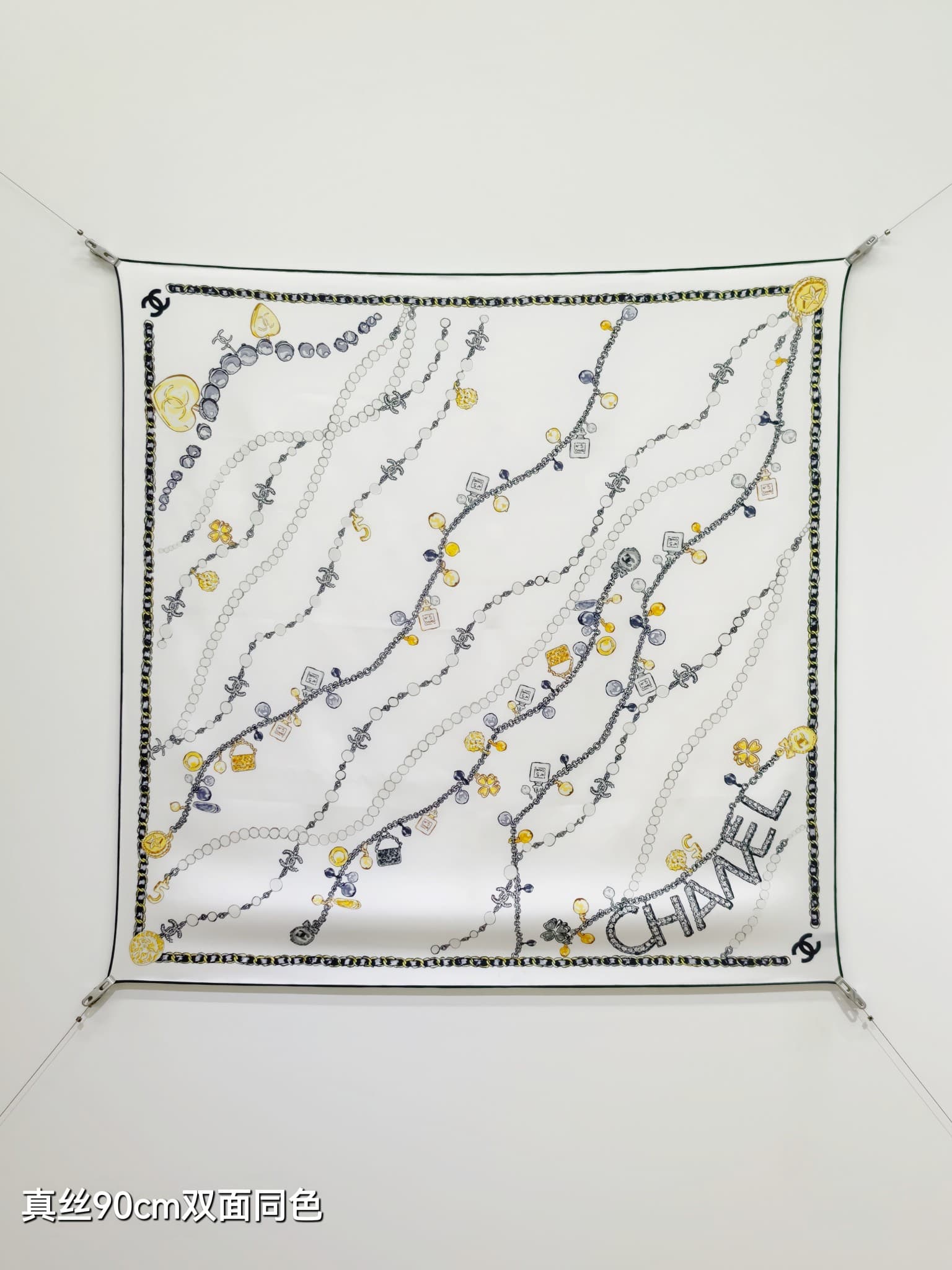 Chanel Jewelry Print Scarf