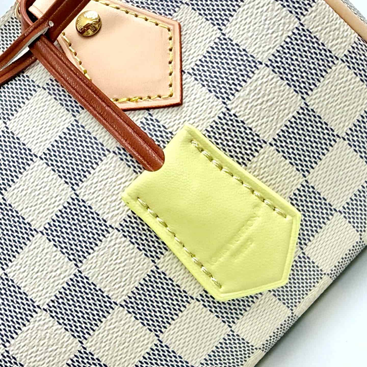 Louis Vuitton Speedy Bandoulière 20 Damier Azur/Banana Yellow Coated canvas N40950 High