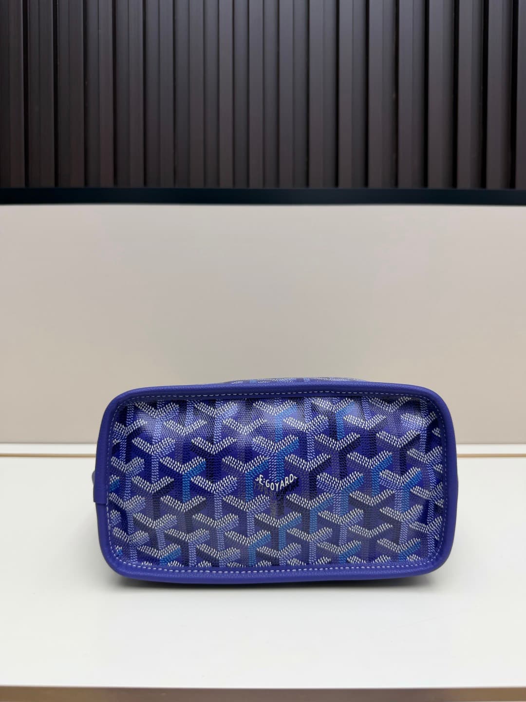 Goyard Anjou Mini Bag in blue Goyardine canvas Mid