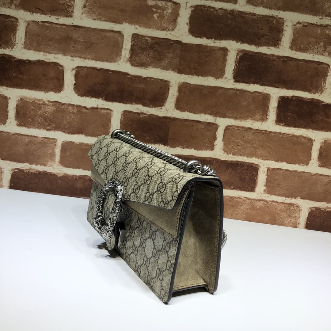 DIONYSUS MEDIUM RECTANGULAR BAG 499623 GG Supreme canvas Beige high