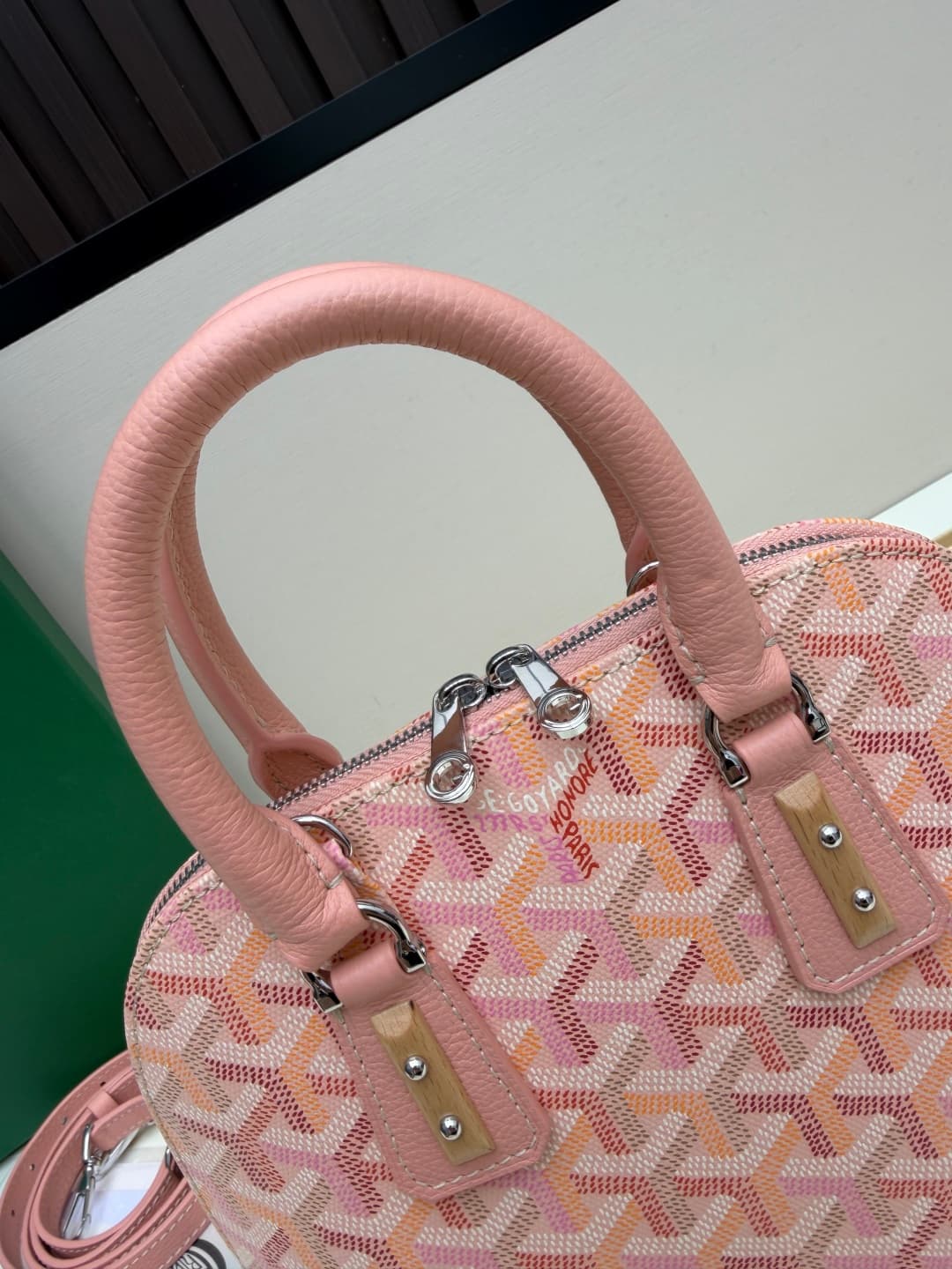 Goyard Vendôme mini bag in Goyardine coated canvas Pink High