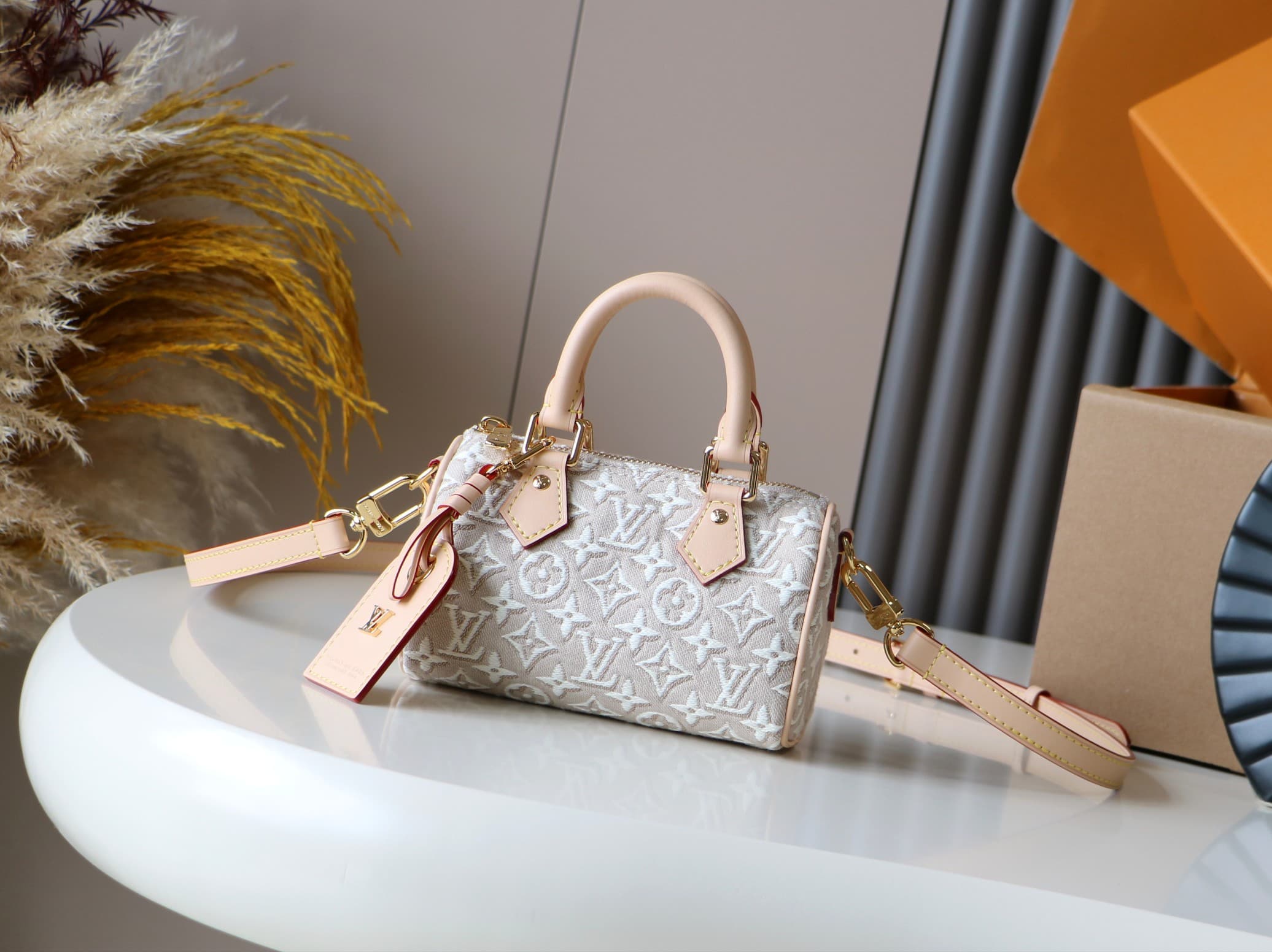 Louis Vuitton Nano Speedy Monogram Emblème Peuplier M28502 High