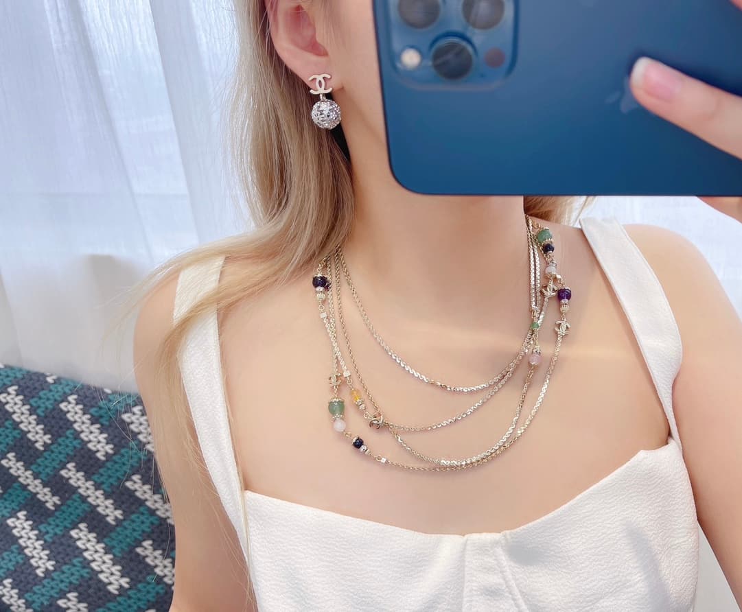 Chanel Long Multistrand Necklace High