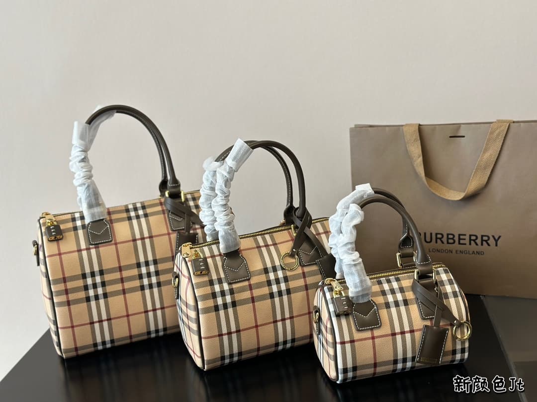 Burberry Check Bowling Bag