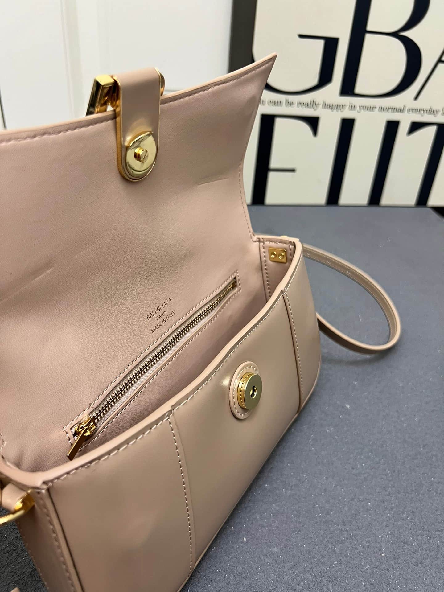 Balenciaga Hourglass sling bag beige High