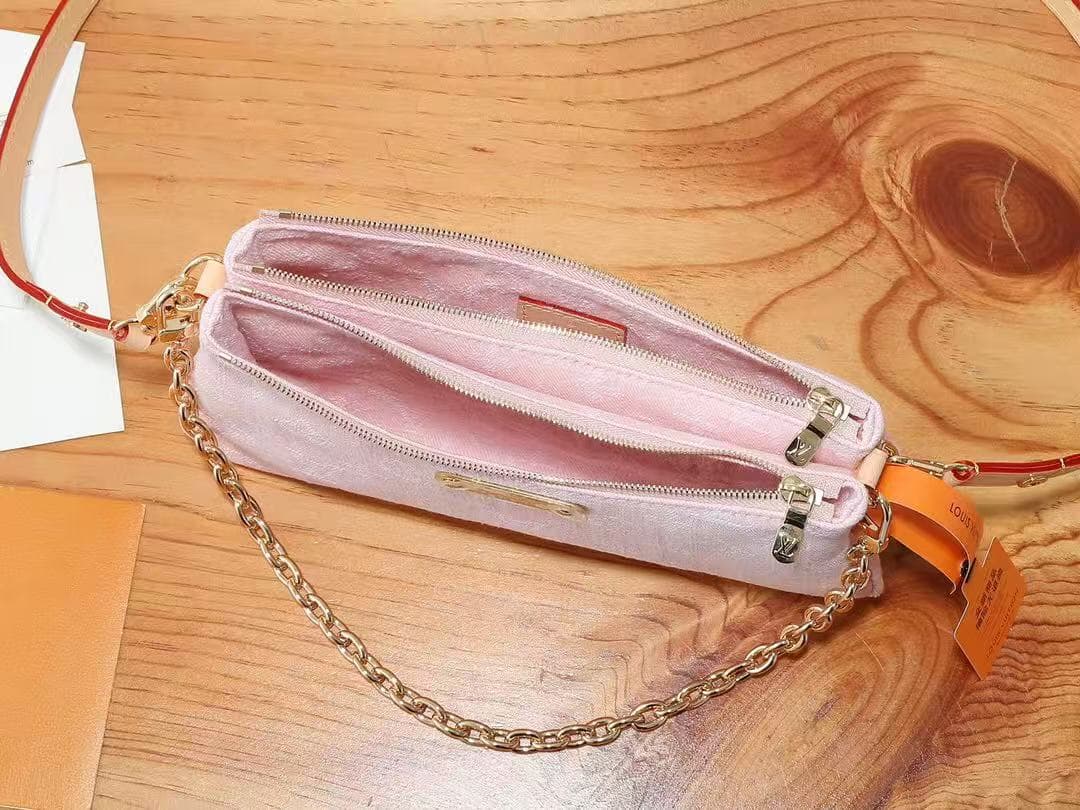 Louis Vuitton Pochette Liv Monogram Denim M14159 High