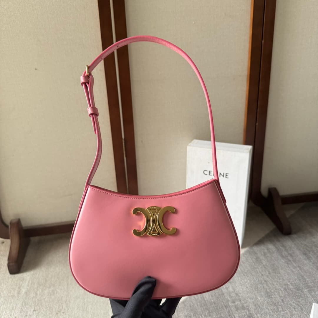 Celine Tilly Bag in Pink Shiny Calfskin High