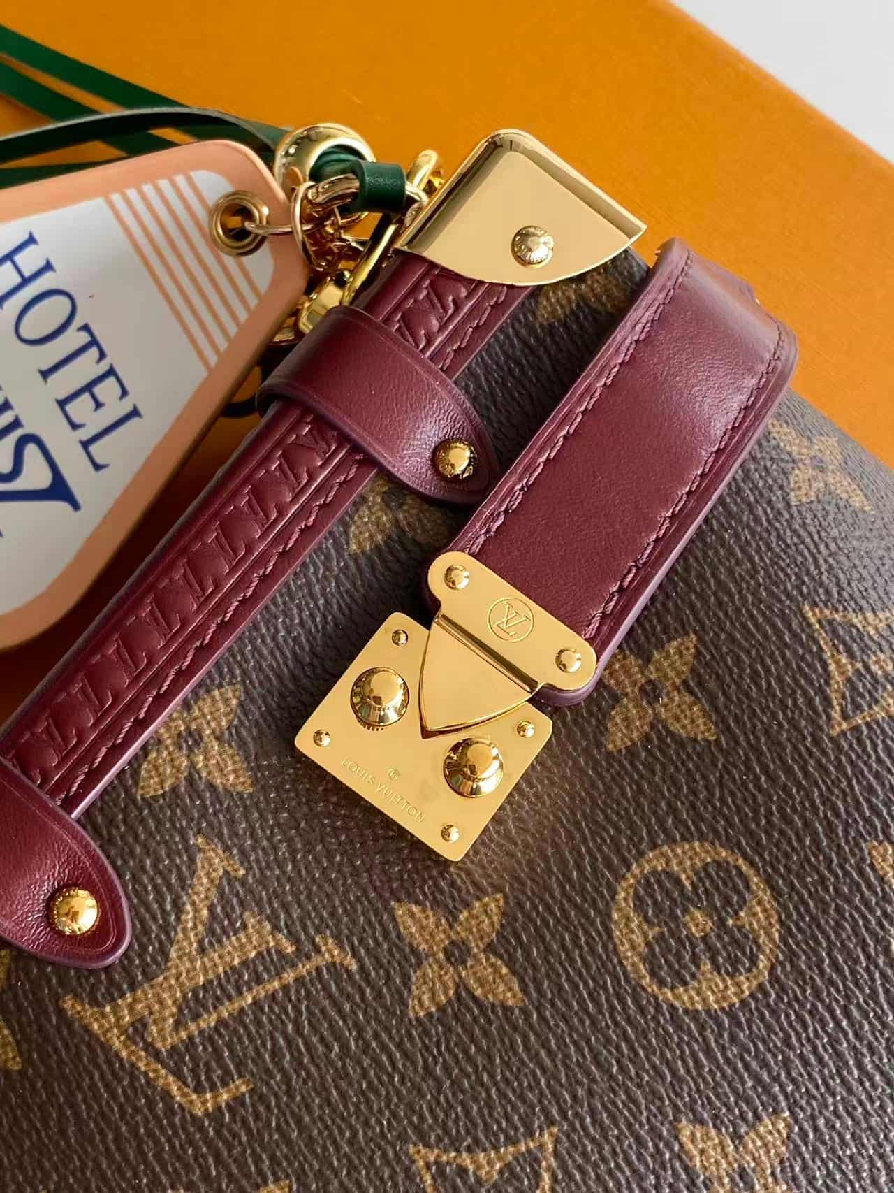 Louis Vuitton Side Trunk MM Monogram Ebene Coated canvas M28569 High