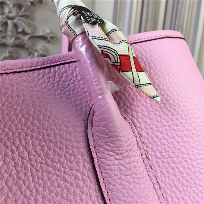 Hermes Garden Party 30/36 Bag Calfskin In Pink High