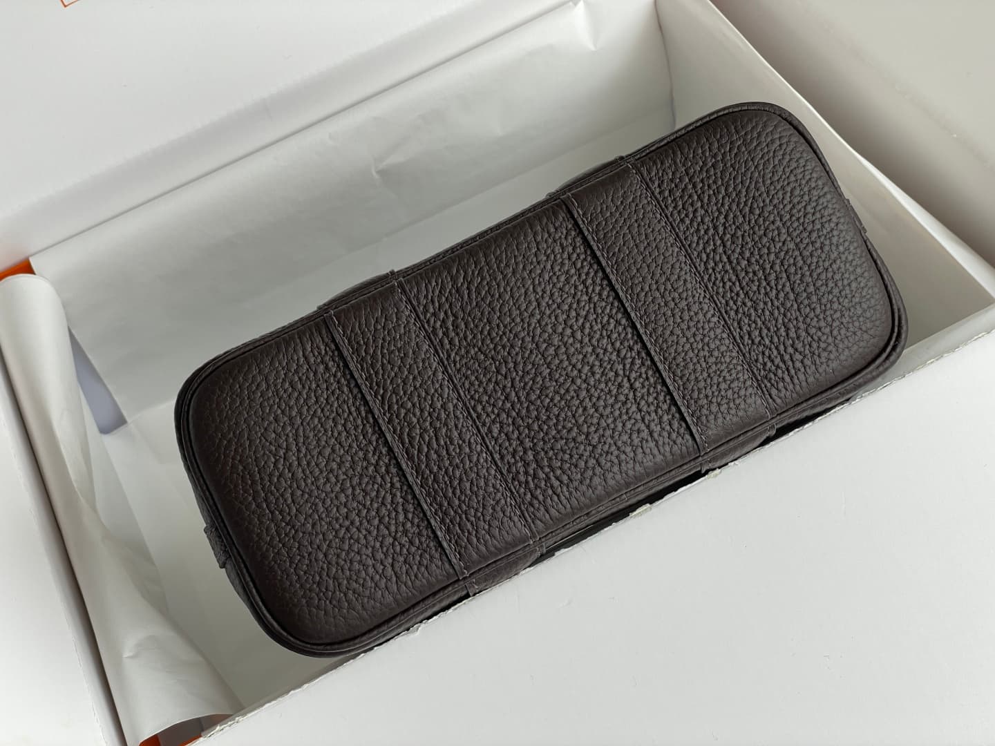 Hermes Garden Party 23 bag in Ebony Togo Leather With Canvas WAX High