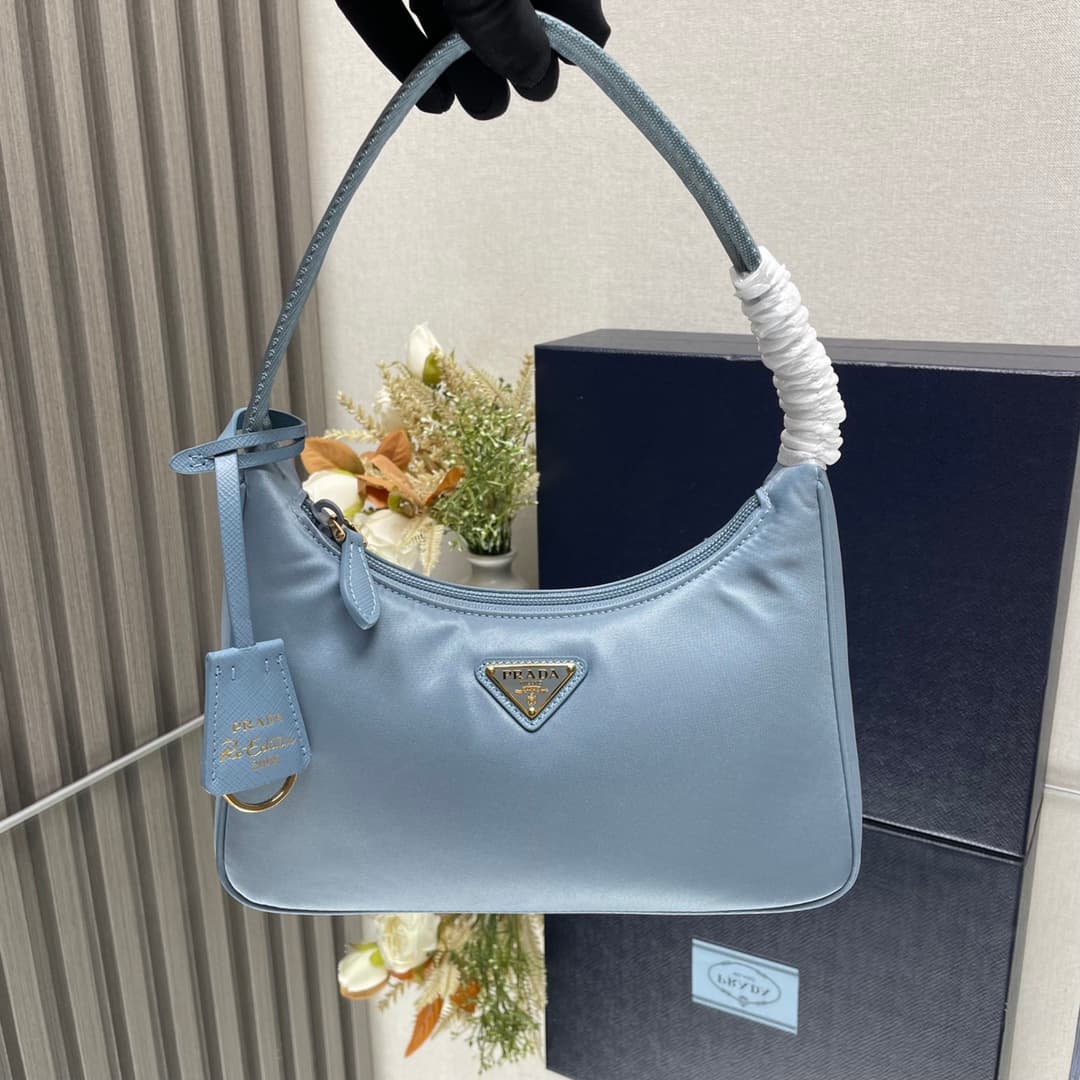 Prada Re-Nylon Re-Edition 2000 mini-bag Blue Recycled Polyamide 1NE515 High