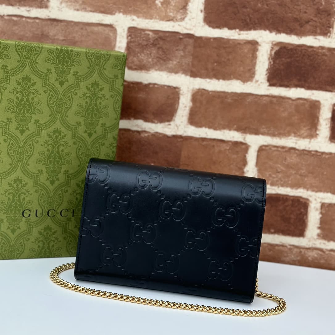Gucci GG pochette in  GG leather 781555 High