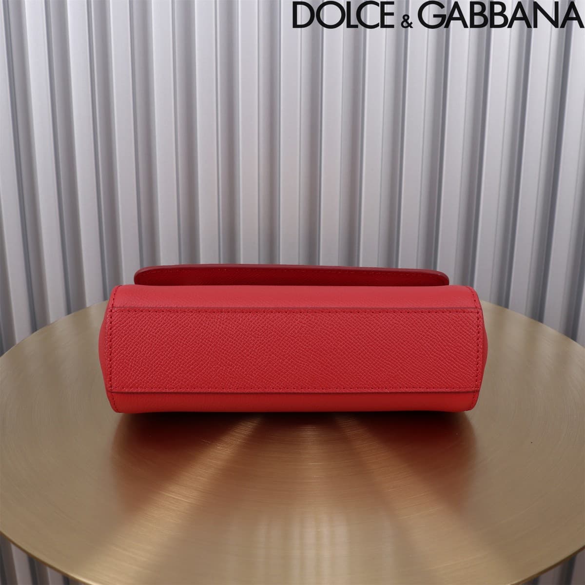 Dolce & Gabbana Miss Sicily top handle bag calfskin leather Red High