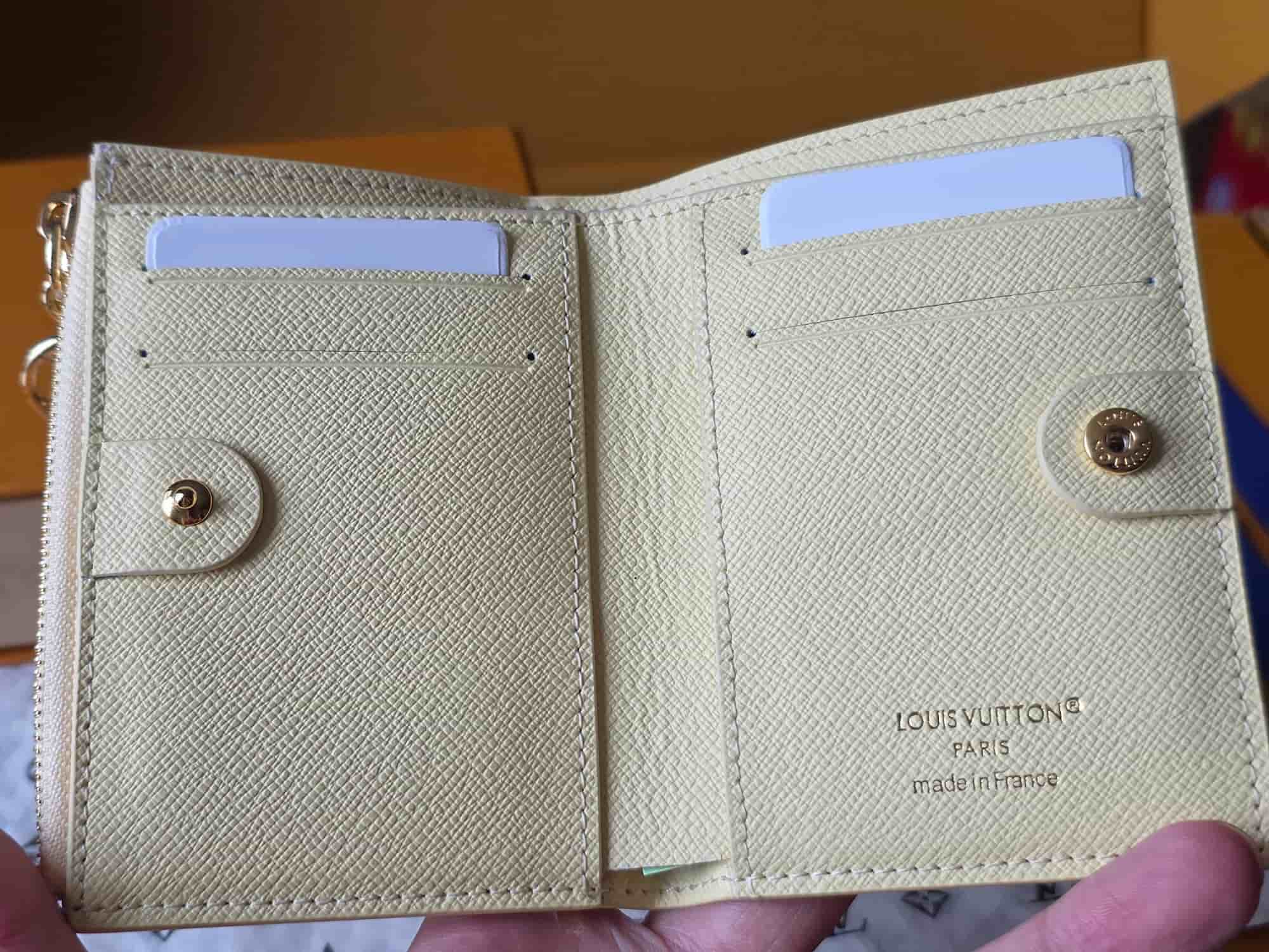 Louis Vuitton Lisa Wallet LV Stamp Banana Coated canvas M29455 High