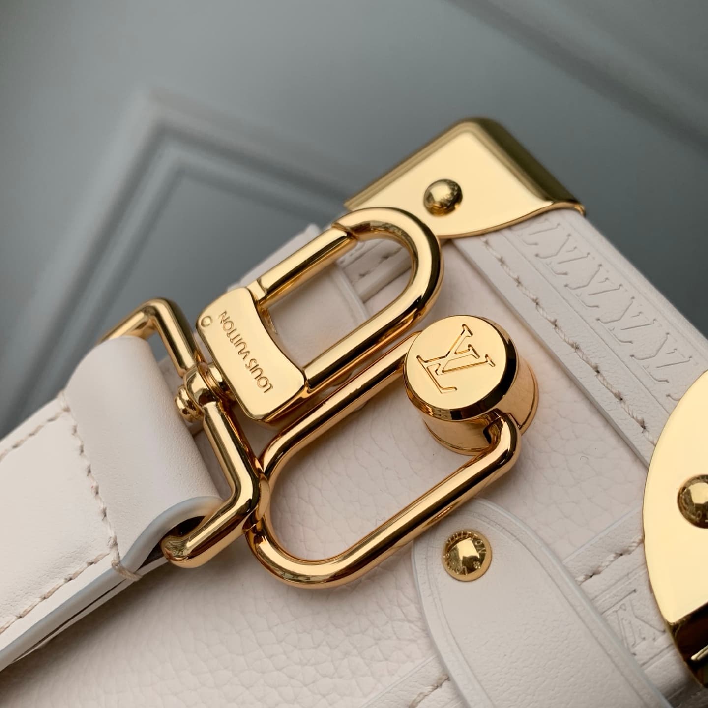 Louis Vuitton Side Trunk PM Chalk Calf leather M27438 High