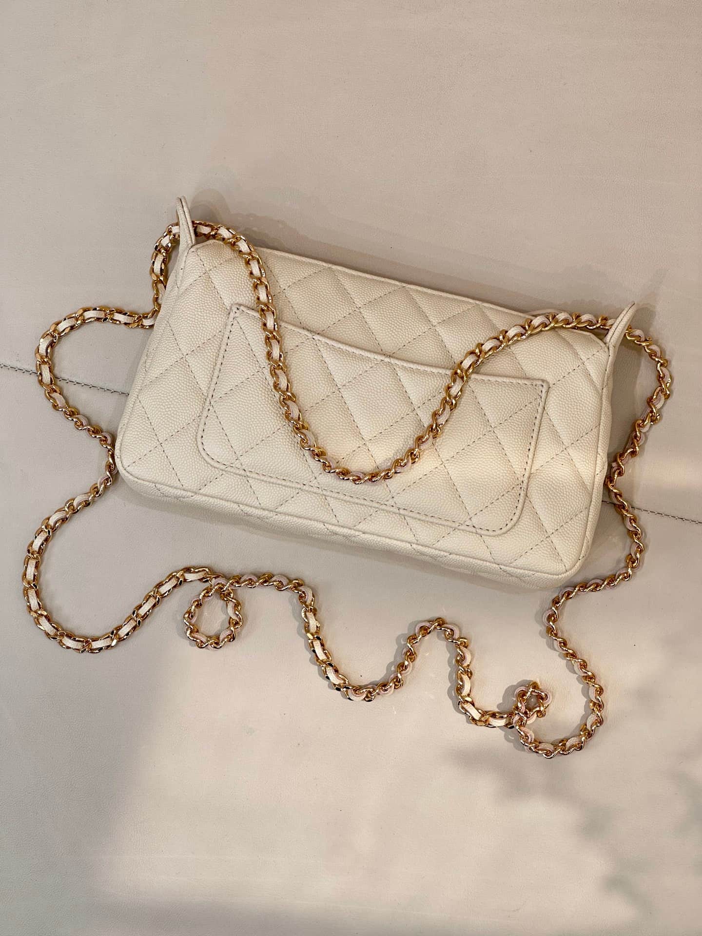 Chanel Hobo Bag Grained Calfskin & Gold-tone Metal Beige AP5023 TOP