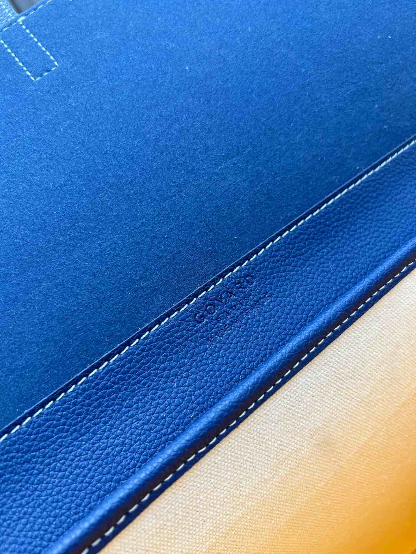 Goyard Coursier Messenger Bag Blue Mid